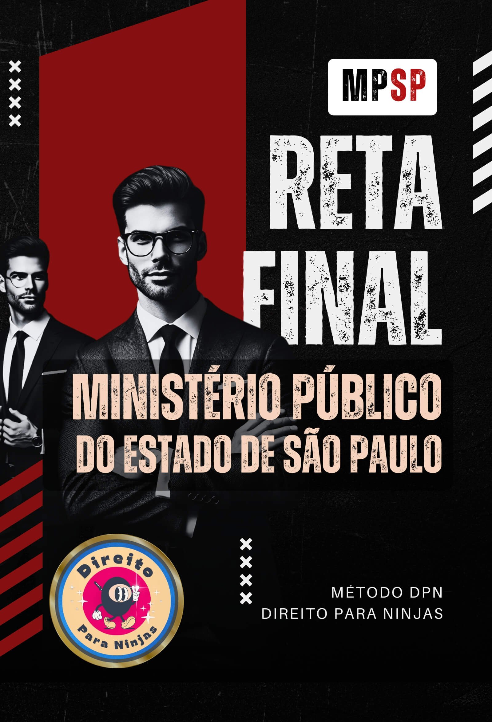 Capa - Reta Final MPSP Ministério Público do Estado de São Paulo Mapeado - Editora Método DPN Direito para Ninjas