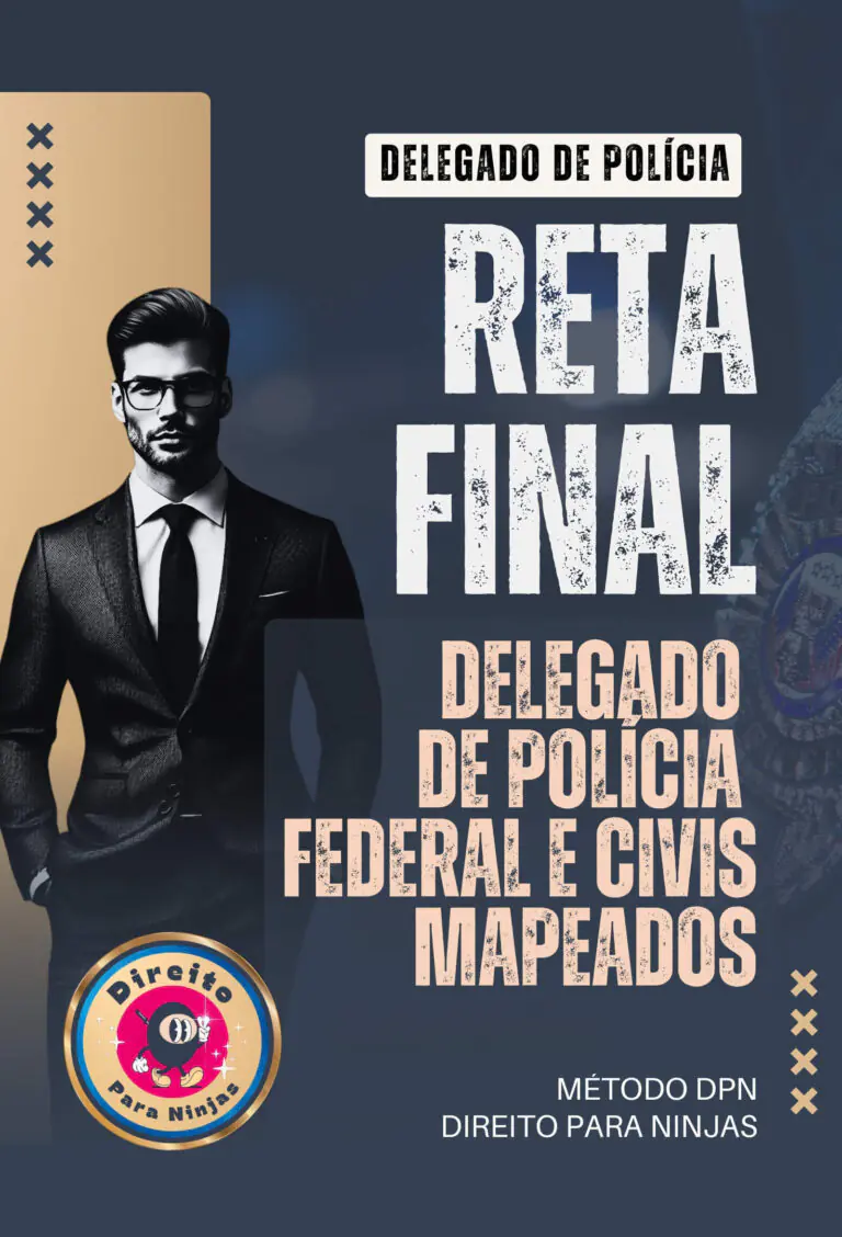 Capa - Reta Final Delegado de Polícia Federal e Civil - Método Direito para Ninjas